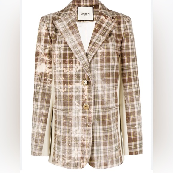 elleme Jackets & Blazers - Elleme
checked single-breasted blazer size 34/4 women